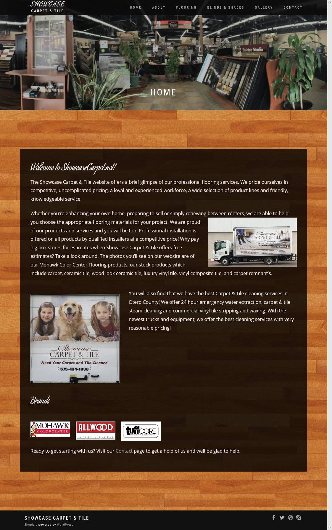 Showcase Carpet & Tile Website
